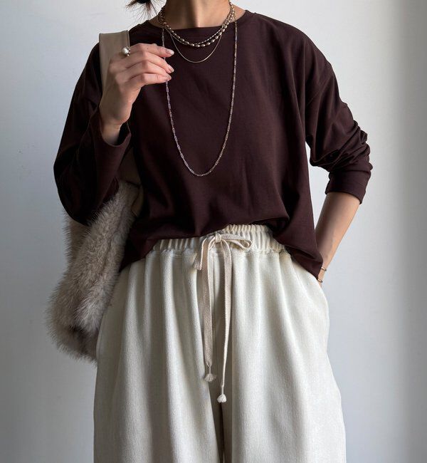  「【WEB限定】ウォームルーズロンTEE」|Tシャツ・カットソー|