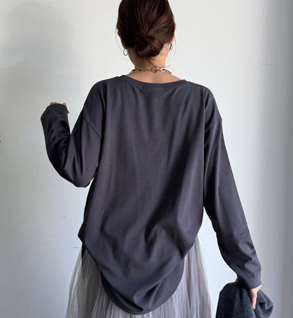  「【WEB限定】ウォームルーズロンTEE」|Tシャツ・カットソー|