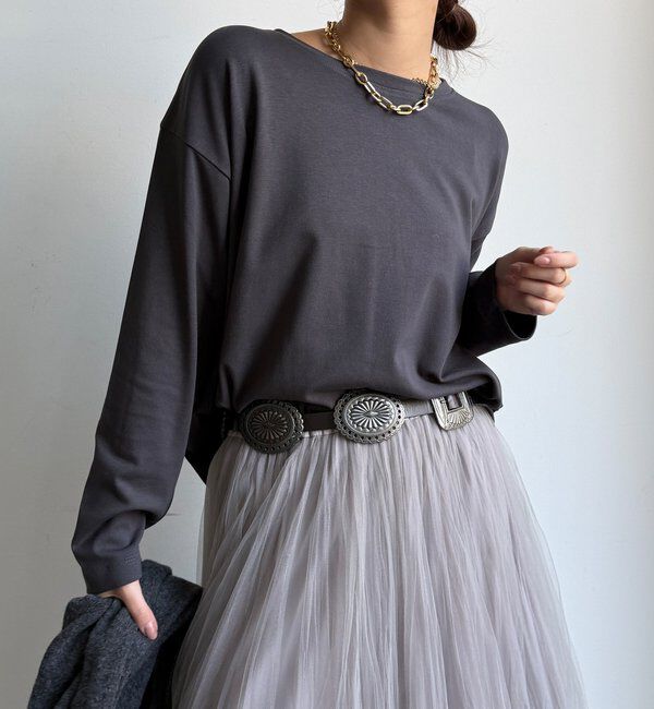  「【WEB限定】ウォームルーズロンTEE」|Tシャツ・カットソー|