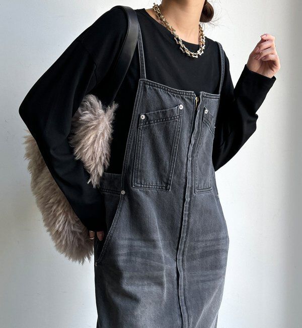  「【WEB限定】ウォームルーズロンTEE」|Tシャツ・カットソー|ブラック