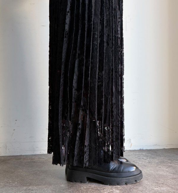  「【WEB限定】レース切替スカート」|スカート|