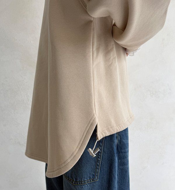  「【WEB限定】シアーレイヤード刺繍裏起毛トップス」|Tシャツ・カットソー|