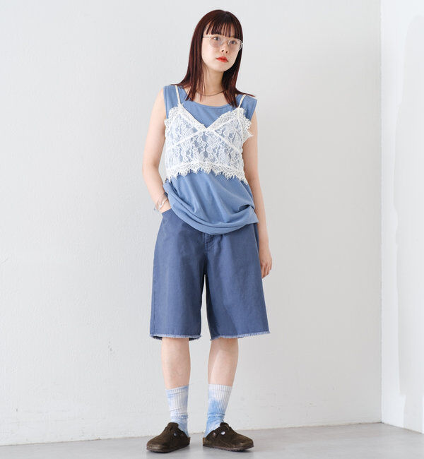  「*【WHIMSIC】サンフェードロゴタンクトップ」|キャミソール|