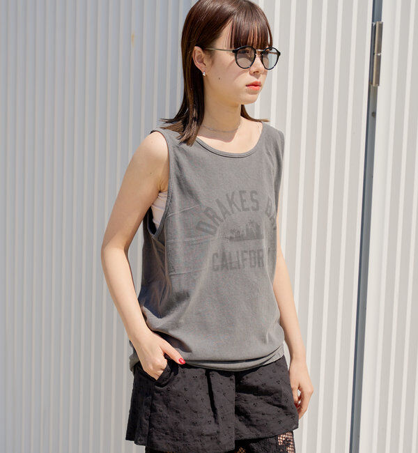  「*【WHIMSIC】サンフェードロゴタンクトップ」|キャミソール|