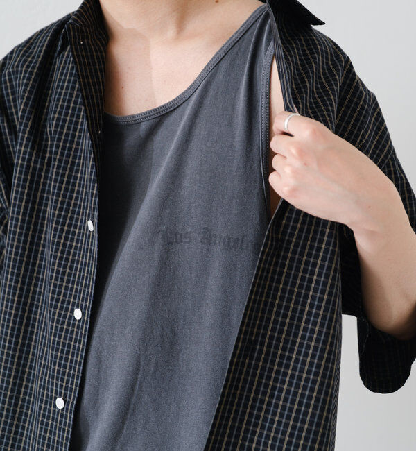  「*【WHIMSIC】サンフェードロゴタンクトップ」|キャミソール|