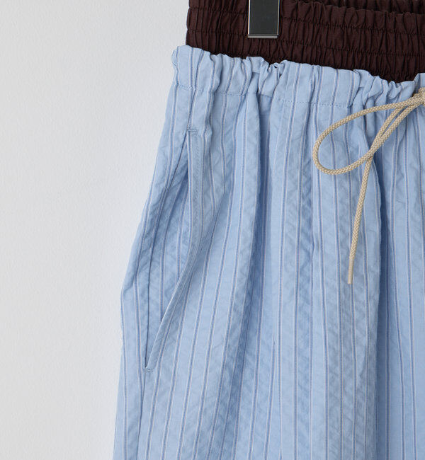  「*【WHIMSIC/SETUP対応】ウエストレイヤードストライプパンツ」|チノ|