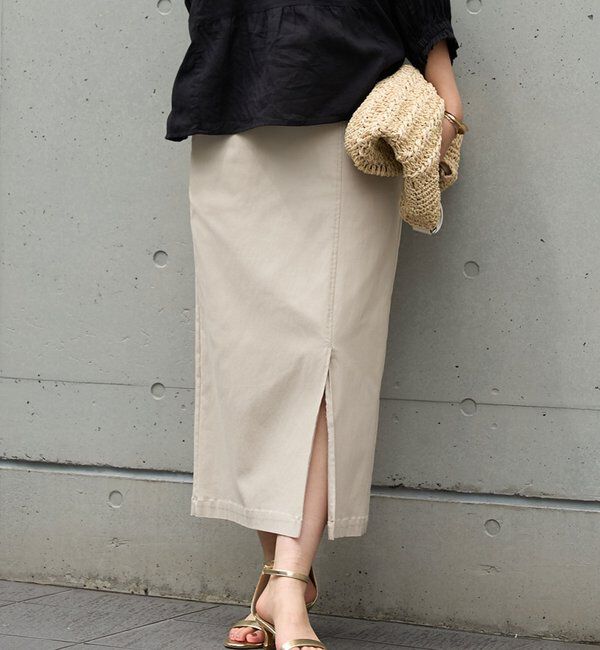  「《オールシーズン着まわせる》ストレッチナロースカート」|スカート|