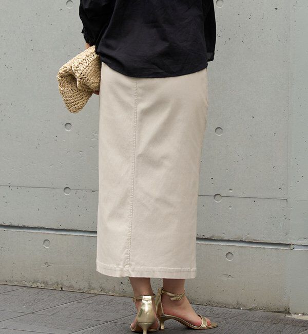  「《オールシーズン着まわせる》ストレッチナロースカート」|スカート|