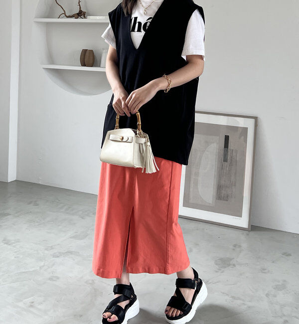  「《オールシーズン着まわせる》ストレッチナロースカート」|スカート|