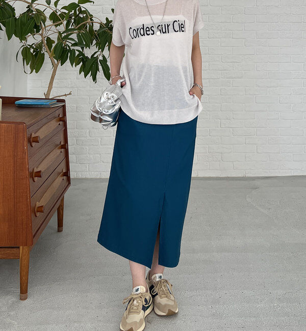  「《オールシーズン着まわせる》ストレッチナロースカート」|スカート|