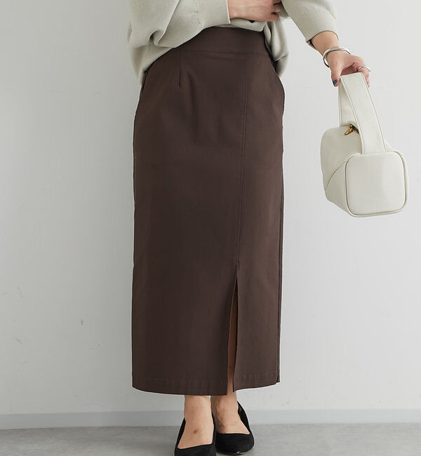  「《オールシーズン着まわせる》ストレッチナロースカート」|スカート|