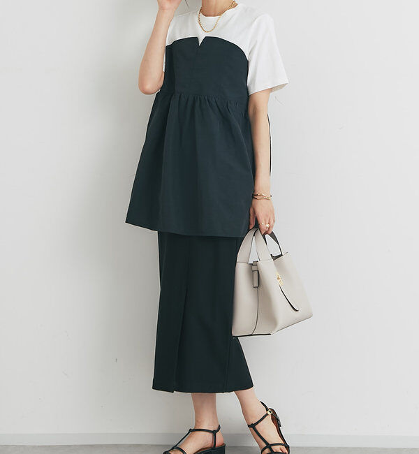  「《オールシーズン着まわせる》ストレッチナロースカート」|スカート|