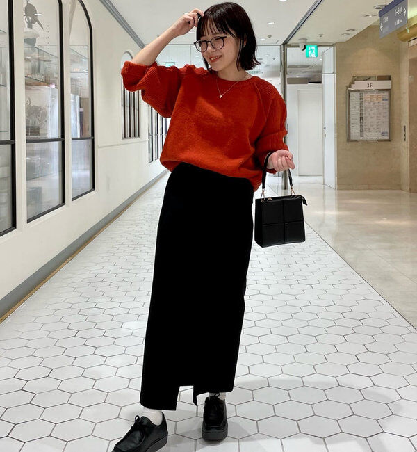  「《オールシーズン着まわせる》ストレッチナロースカート」|スカート|