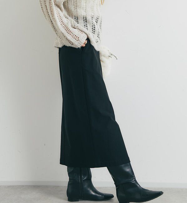  「《オールシーズン着まわせる》ストレッチナロースカート」|スカート|