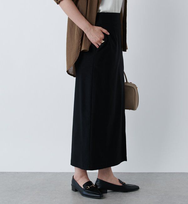  「《オールシーズン着まわせる》ストレッチナロースカート」|スカート|