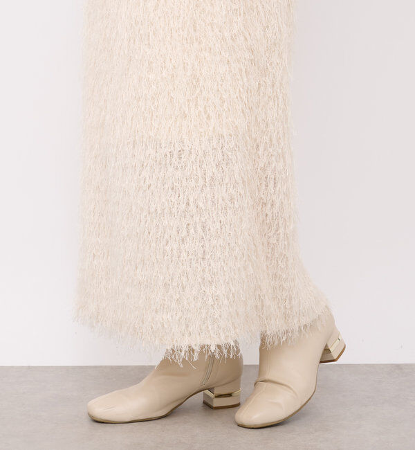  「《柔らかく肌当たり良し》カットジャガードタイトスカート」|スカート|