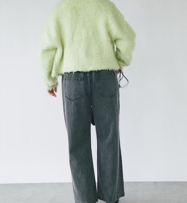  「シャギー起毛ショートカーディガン」|ニット・セーター|