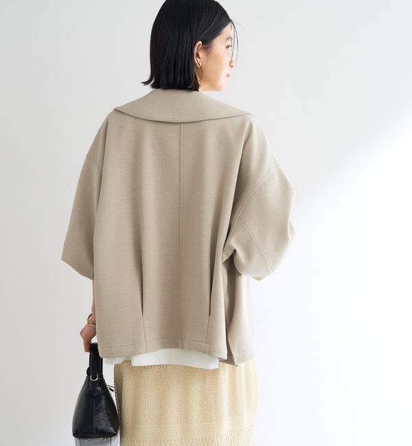  「《洗える・軽く羽織れる》ダブルフェイスショートコート」|その他|