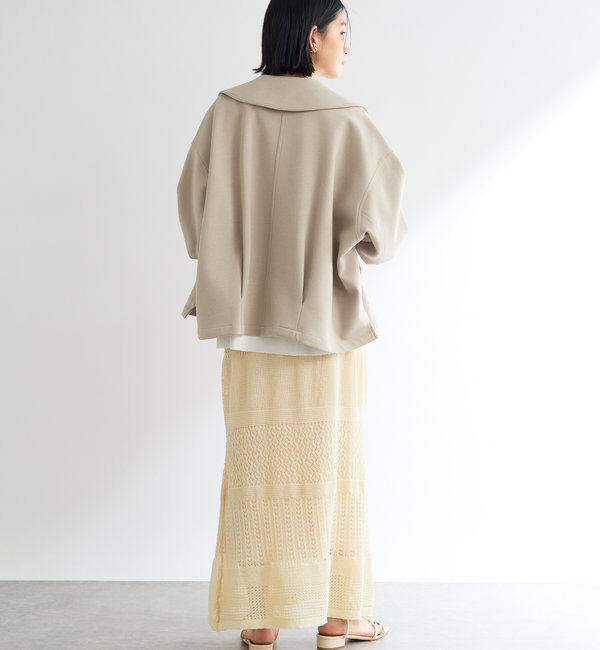  「《洗える・軽く羽織れる》ダブルフェイスショートコート」|その他|