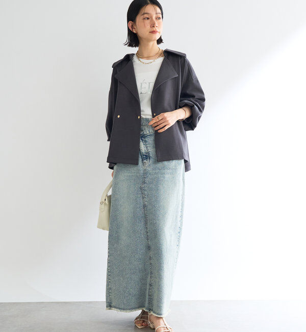  「《洗える・軽く羽織れる》ダブルフェイスショートコート」|その他|