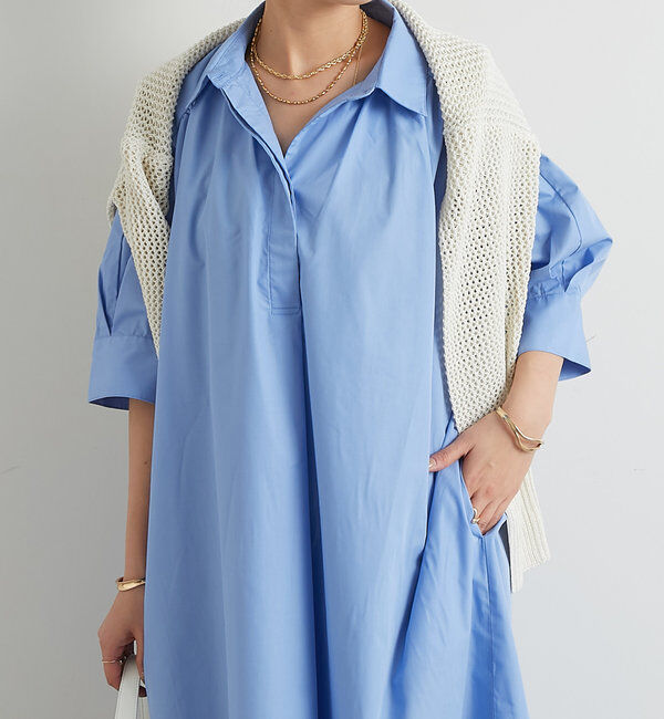  「《新色追加》スキッパーシャツワンピース」|その他|