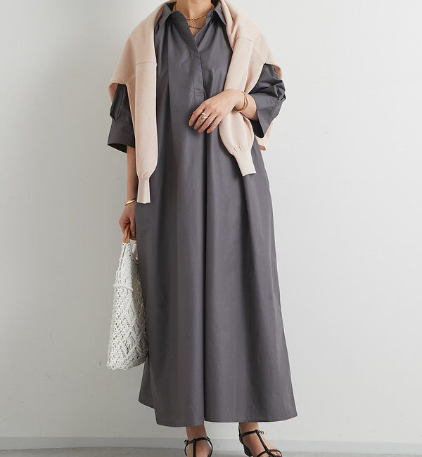  「《新色追加》スキッパーシャツワンピース」|その他|