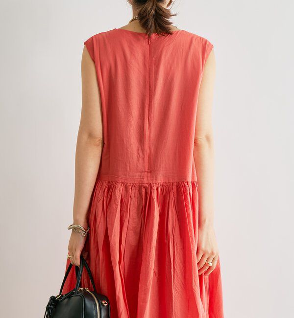  「《涼し気な印象・綿100％》インド綿ノースリーブワンピース」|その他|