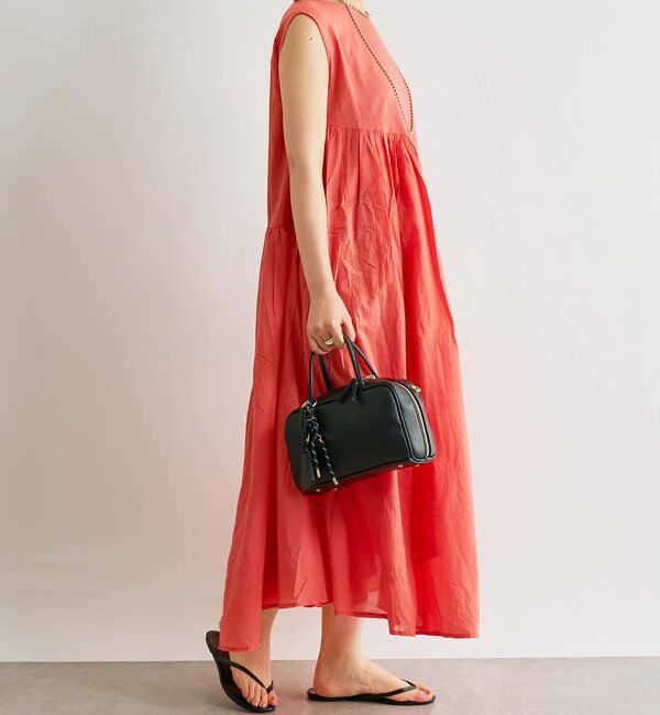  「《涼し気な印象・綿100％》インド綿ノースリーブワンピース」|その他|