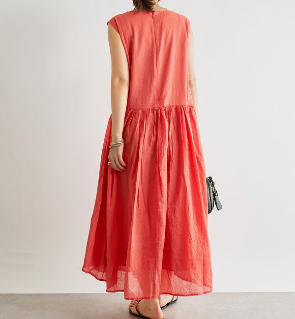  「《涼し気な印象・綿100％》インド綿ノースリーブワンピース」|その他|