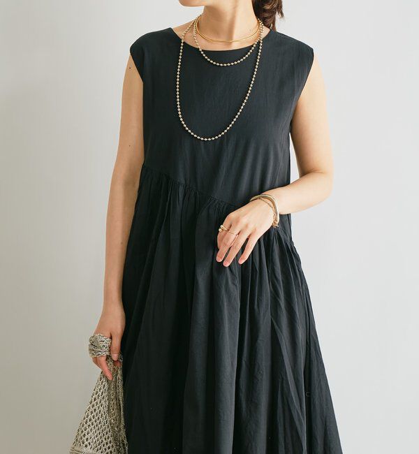  「《涼し気な印象・綿100％》インド綿ノースリーブワンピース」|その他|