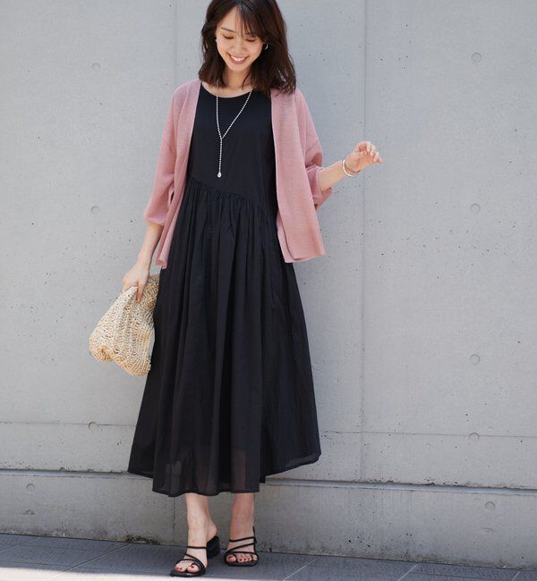  「《涼し気な印象・綿100％》インド綿ノースリーブワンピース」|その他|