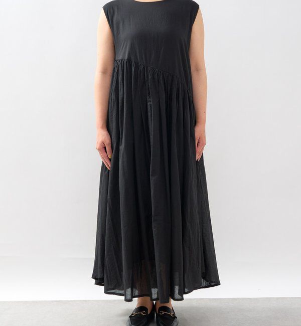  「《涼し気な印象・綿100％》インド綿ノースリーブワンピース」|その他|