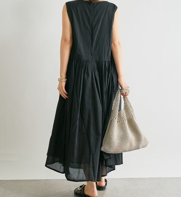  「《涼し気な印象・綿100％》インド綿ノースリーブワンピース」|その他|