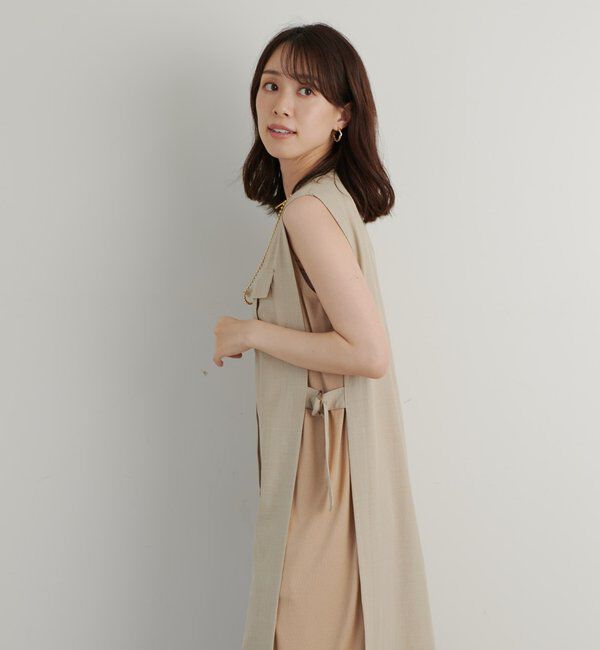  「《着映え力抜群◎》麻調&times;リブシャツワンピース」|その他|