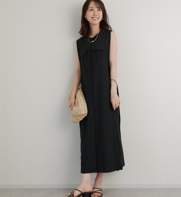  「《着映え力抜群◎》麻調&times;リブシャツワンピース」|その他|