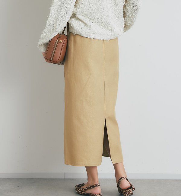  「《すっきり見え・デイリーに着回せる》箔チノナロースカート」|スカート|