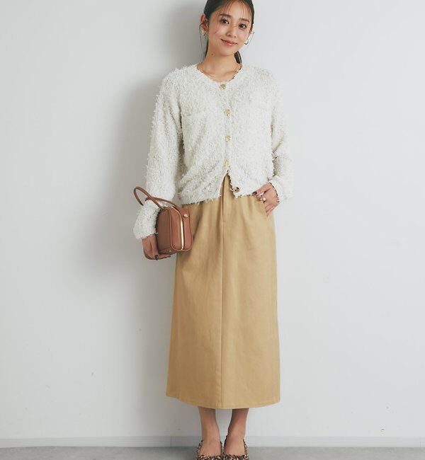  「《すっきり見え・デイリーに着回せる》箔チノナロースカート」|スカート|