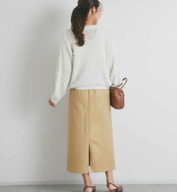  「《すっきり見え・デイリーに着回せる》箔チノナロースカート」|スカート|