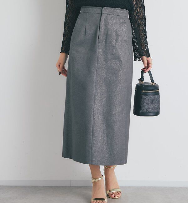 「《すっきり見え・デイリーに着回せる》箔チノナロースカート」|スカート|