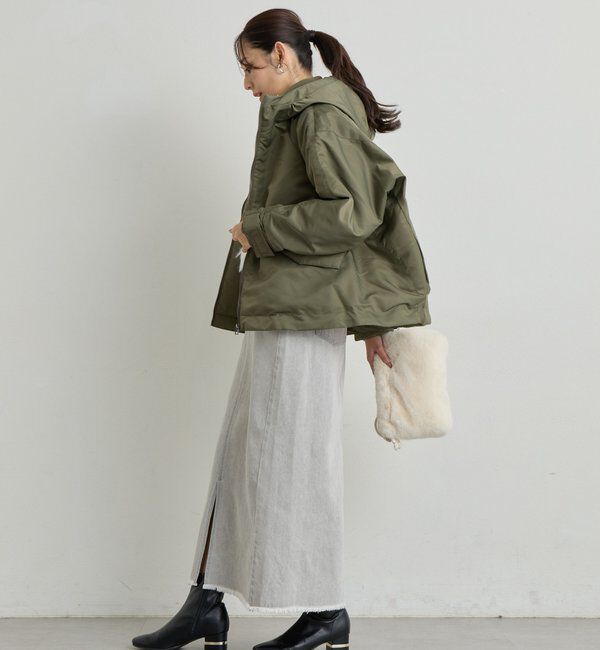  「《大人カジュアルに◎》裾フリンジデニムスカート」|スカート|