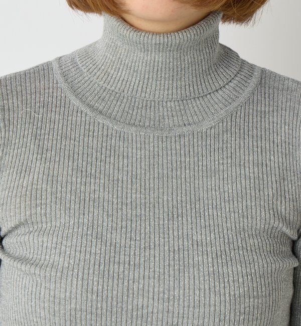  「《さりげなくお洒落に◎》ラメタートルネック」|ニット・セーター|