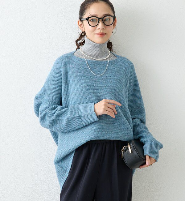  「《さりげなくお洒落に◎》ラメタートルネック」|ニット・セーター|