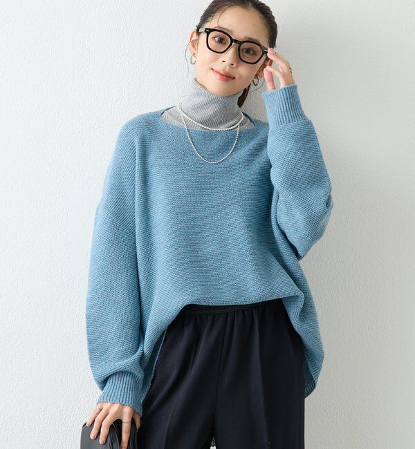  「《さりげなくお洒落に◎》ラメタートルネック」|ニット・セーター|
