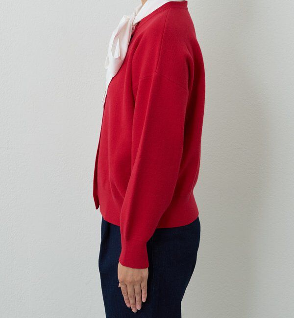  「《大人フェミニンな雰囲気に》2WAYレース襟ボウタイカーデ」|ニット・セーター|