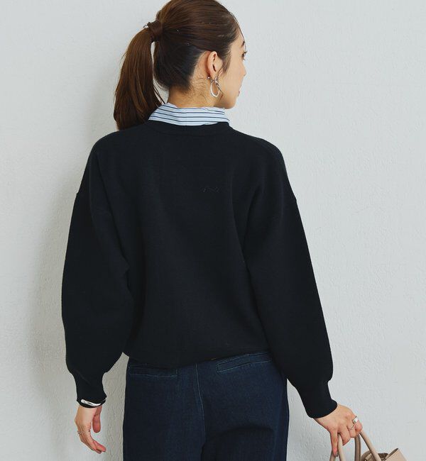  「《大人フェミニンな雰囲気に》2WAYレース襟ボウタイカーデ」|ニット・セーター|