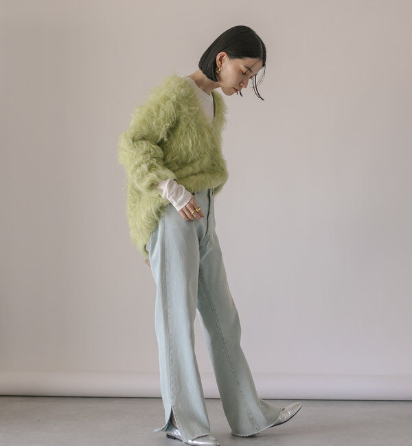  「【全骨格美脚見え！】slit DENIM」|デニム|