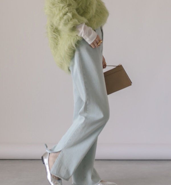  「【全骨格美脚見え！】slit DENIM」|デニム|