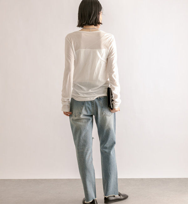  「【MONN.:.(モン)】シアーロンT」|Tシャツ・カットソー|