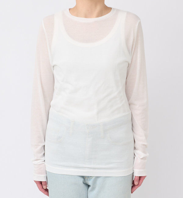  「【MONN.:.(モン)】シアーロンT」|Tシャツ・カットソー|