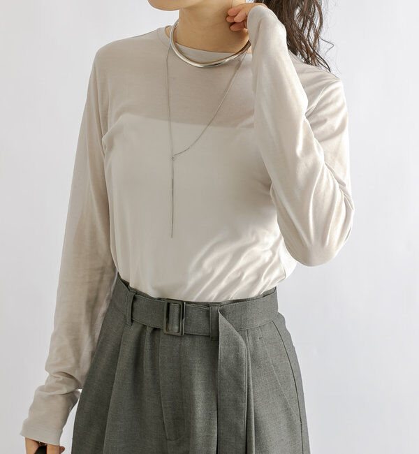  「【MONN.:.(モン)】シアーロンT」|Tシャツ・カットソー|